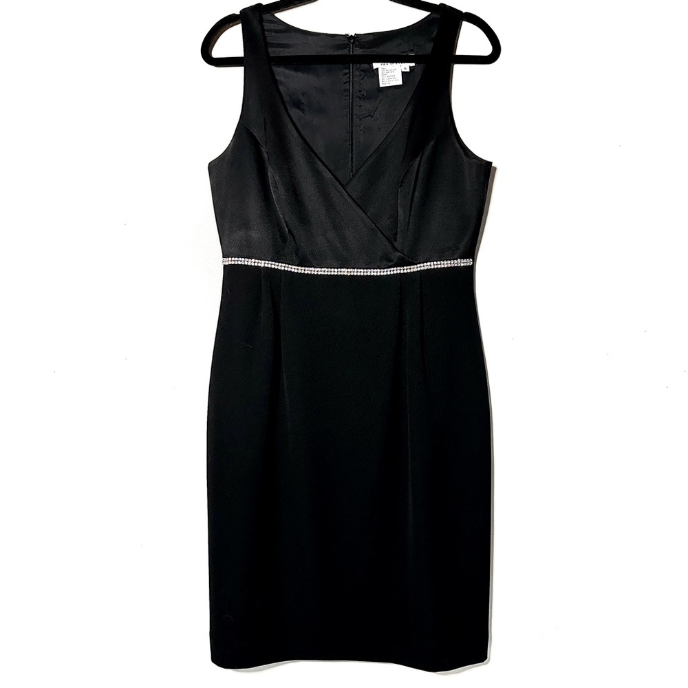 LBD Black Cocktail Dress by Andrea Polizzi for Rex Lester 10 Rhinestones - Picture 10 of 11